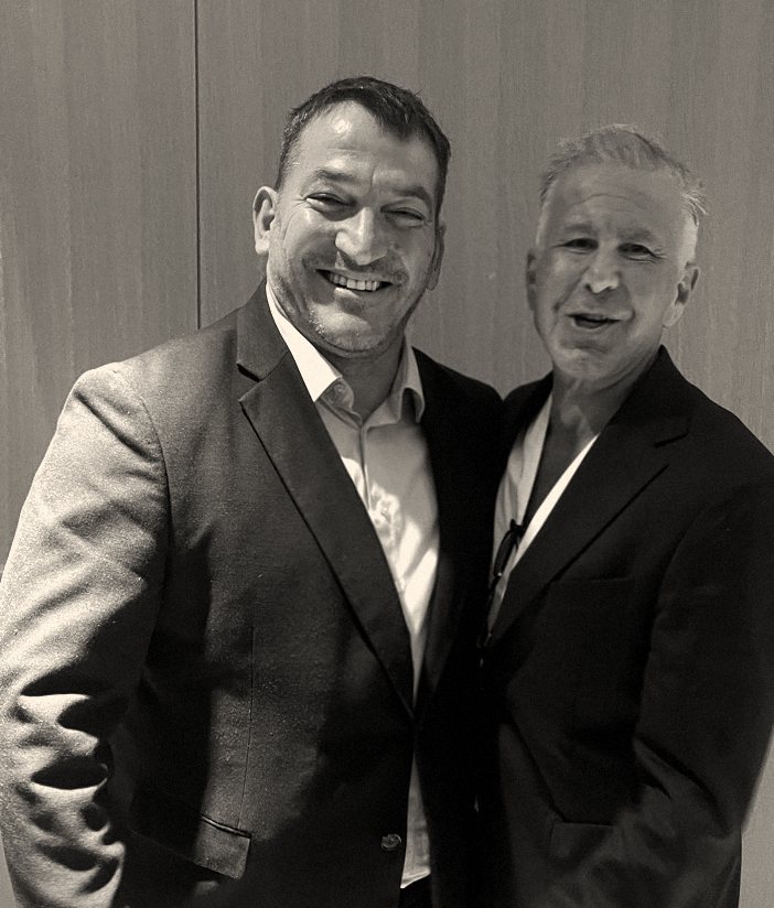 Chris Kypriotis with Pyrros Dimas