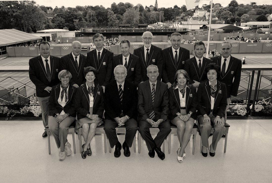 Chris Kypriotis with the ITF Olympic Committee at Wimbledon