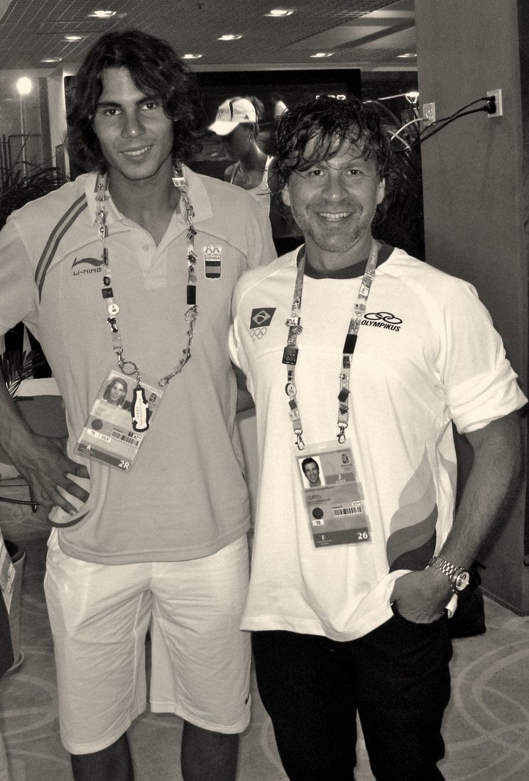 Chris Kypriotis with Rafael Nadal