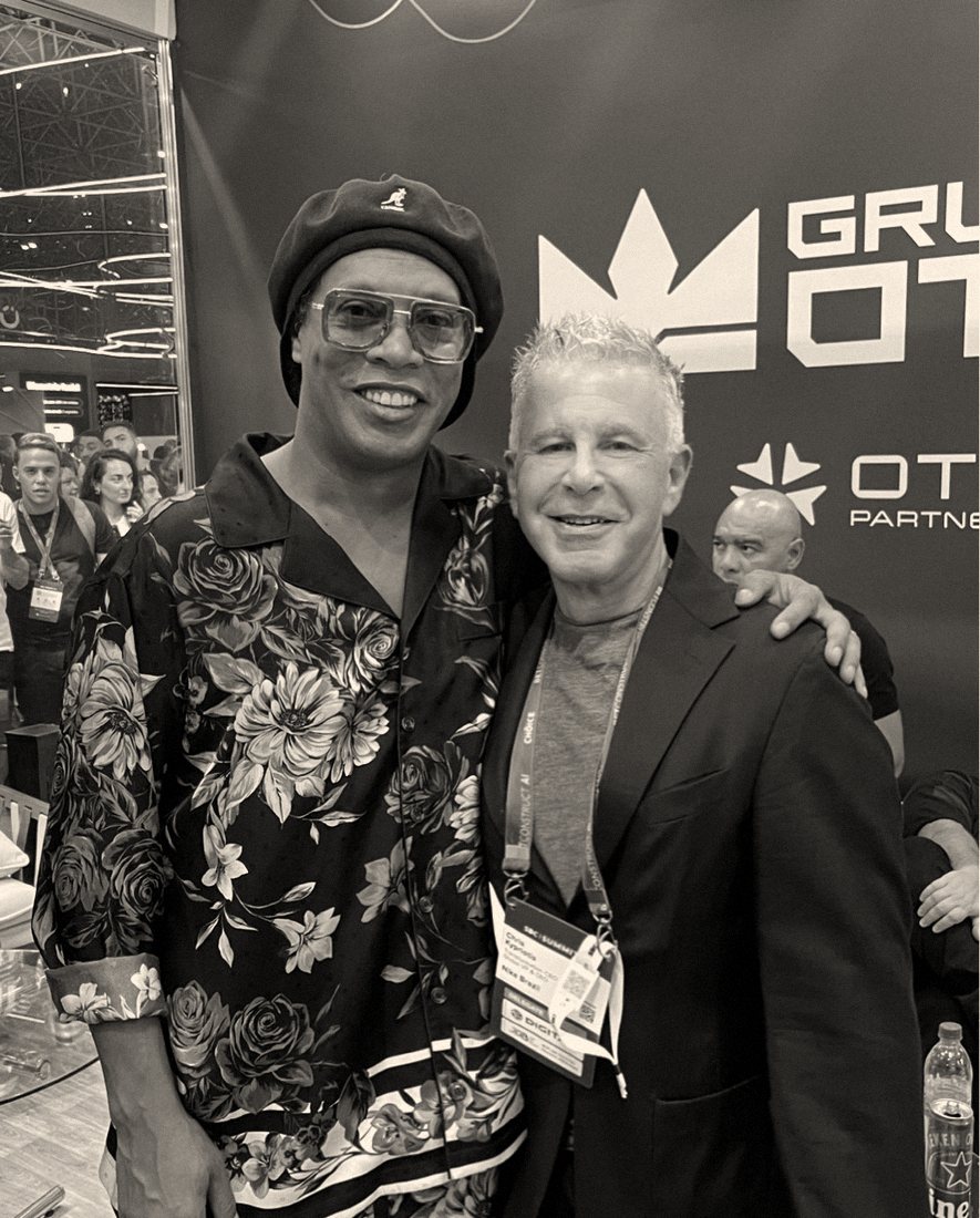 Chris Kypriotis with Ronaldinho